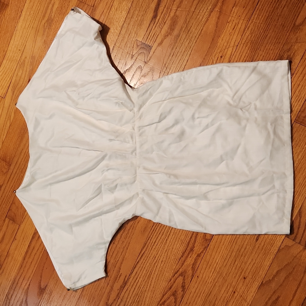 White dress w/ cutout back by Aryn K. (Medium)